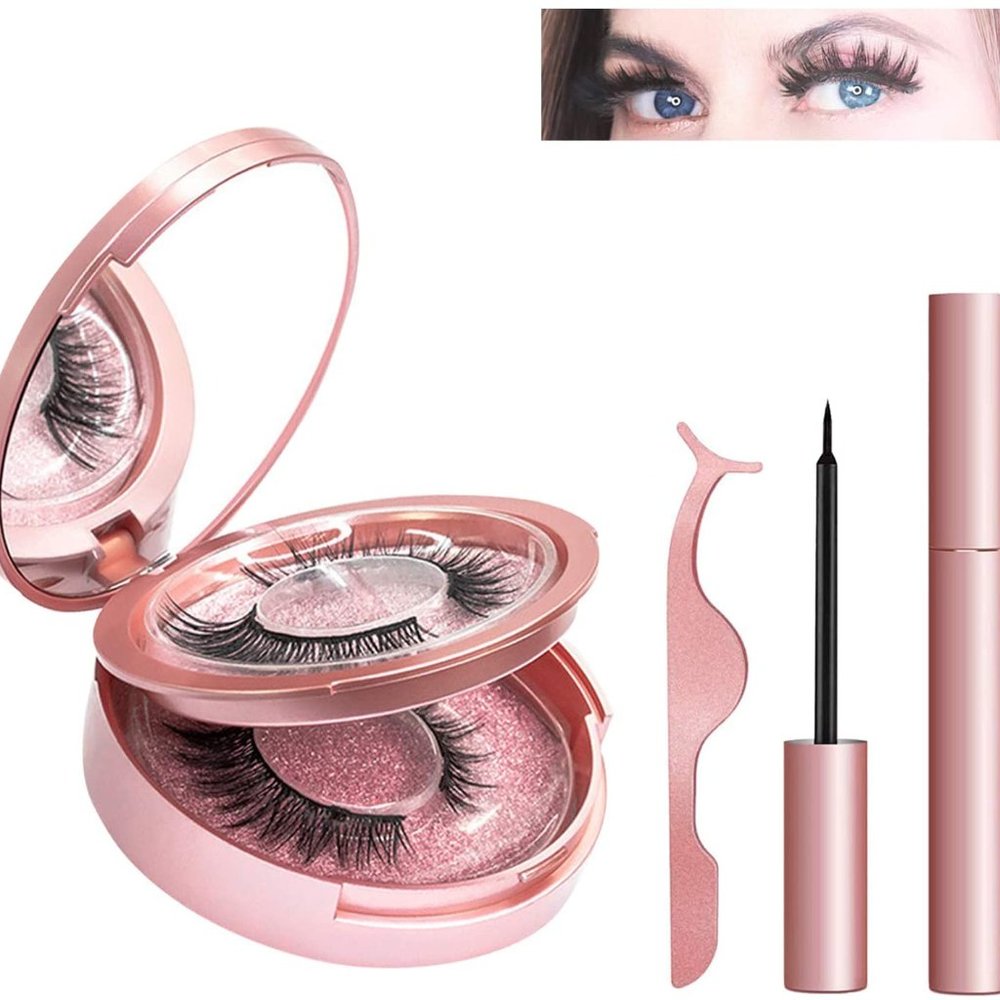 Magnetic False Eyelashes with Eyeliner - Magnetic